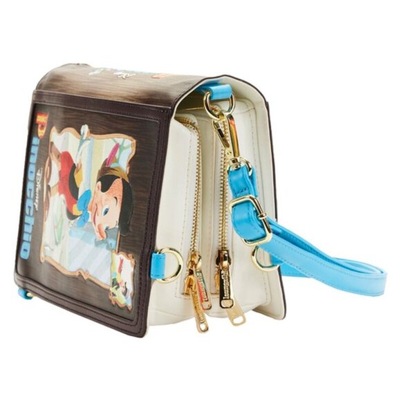 NWT Loungefly Disney Book Series Pinocchio Convertible Backpack/ Purse